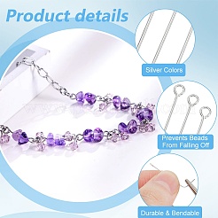 30 шт. 925 шт. серебряных штифта для глаз&nbsp;STER-BC0002-59B