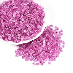 Прозрачные внутри цветные стеклянные бусины&nbsp;SEED-T007-13D