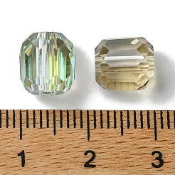 114шт прозрачные гальванические стеклянные бусины&nbsp;GLAA-K064-09A