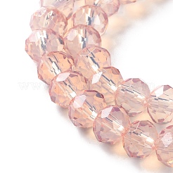 Запекание окрашенные прозрачные стеклянные бусины нити&nbsp;LS-DGLA-A034-J8MM-D04