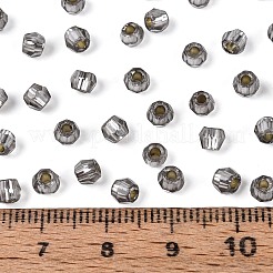 Серебряные подкладке стекло бисер&nbsp;SEED-T007-18A-04