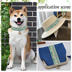 Вышивка полиэфирными лентами в этническом стиле&nbsp;OCOR-WH0060-33A