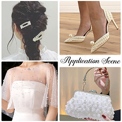 800шт 4 стиля имитация жемчуга акриловые бусины&nbsp;OACR-LT0001-01