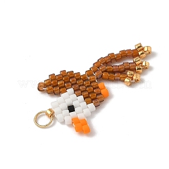 Подвески в виде птиц из стеклянных бусин&nbsp;PALLOY-MZ00920-03