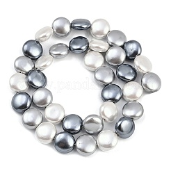 Гальванические оболочки жемчужные бусы пряди BSHE-H113-02B