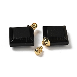 Кулоны для духов из натурального обсидиана&nbsp;G-Z039-05G-03