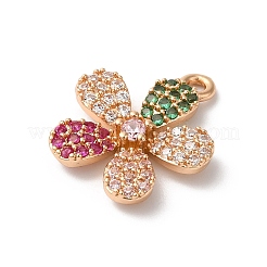 Латунные микро проложить кубического циркония подвески&nbsp;KK-C062-107G