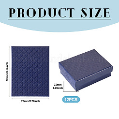 Подарочные коробки для хранения из фактурного картона с ромбами&nbsp;CON-TAC0010-03A-02