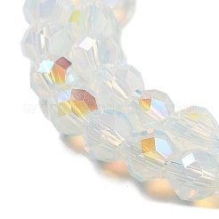 Стеклянные бусины с гальваническим покрытием &nbsp;GLAA-A014-01F