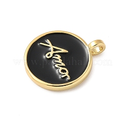 Латунь эмаль подвески&nbsp;KK-C110-26G-03