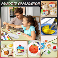 36 шт. 3 стиля инструментов для работы с акварелью из древесной массы&nbsp;DRAW-BC0001-02