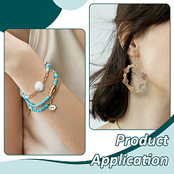 6 стиль стойка покрытие латунные распорные бусины&nbsp;KK-BC0015-05