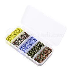 12/0 непрозрачные цвета просачиваться стеклянные бусины&nbsp;SEED-YW0001-09C
