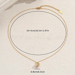 Кольцо из нержавеющей стали с прозрачным кубическим цирконием и подвеской в виде буквы D для женщин&nbsp;QW1472