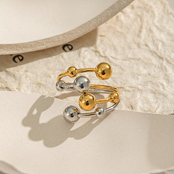 Регулируемые манжеты из нержавеющей стали 304 с открытыми кольцами для женщин&nbsp;JL6559