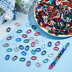 720 шт. 12 цвета акриловые соединительные кольца&nbsp;OACR-PH0001-90