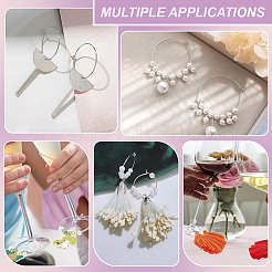 54 шт. 7 стиля латунных сережек-колец&nbsp;KK-BC0013-33P