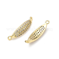Латунные микропаве прозрачные кубические цирконии конский глаз звенья соединительные подвески&nbsp;KK-P345-69G