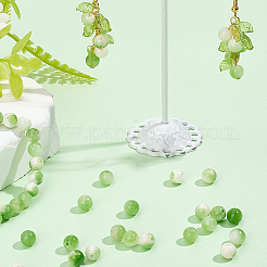 1 нить бусин из натурального окрашенного персидского нефрита&nbsp;G-SC0003-66