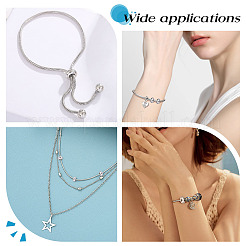 48 шт. 4 вида бусин из нержавеющей стали&nbsp;STAS-ME0002-44