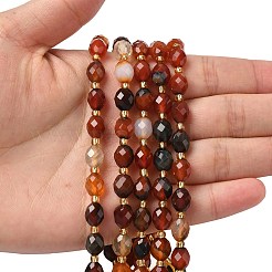 Природного сердолика нитей бисера&nbsp;G-F809-A52-01