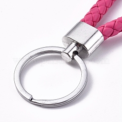 Плетеный кожаный брелок&nbsp;KEYC-WH0016-11D