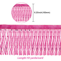 10 ярд полиэфирной кружевной ленты с кисточками&nbsp;DIY-WH0430-569B