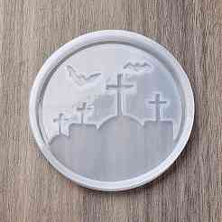 Силиконовые Молды для подставок под стаканы серии «Хэллоуин»&nbsp;LS-SIL-B075-03D