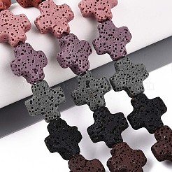 Бусы из натуральной лавы&nbsp;G-N257-22A-01