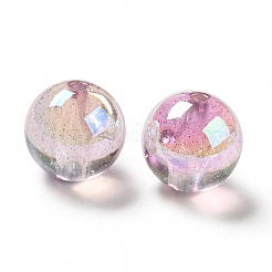 УФ-покрытие прозрачные радужные переливающиеся акриловые бусины&nbsp;OACR-D010-01D