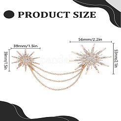 1 шт. зажимы для галстука из цинкового сплава со стразами&nbsp;JEWB-LP0004-19