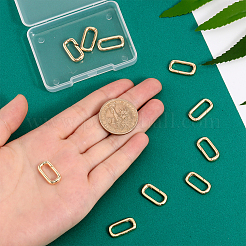 Латунные пружинные кольца&nbsp;LS-FIND-WH0127-90G