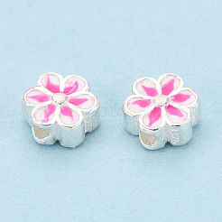 925 бусина из стерлингового серебра с эмалью STER-T008-35A