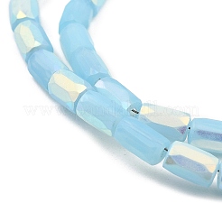 Нити стеклянных бусин с имитацией матового нефрита&nbsp;GLAA-P058-07A-06