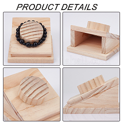 Деревянные стойки дисплея браслета&nbsp;LS-BDIS-WH0008-06