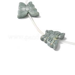 Природного нефрита нитей бисера&nbsp;G-B136-A03