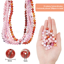 8 нитка 8 стиля натуральные смешанные драгоценные камни бусины нитки&nbsp;G-OC0002-08