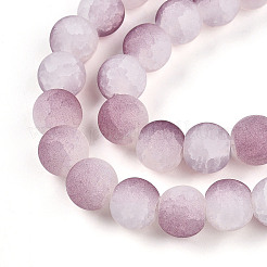 Стеклянные бусины кракле &nbsp;X1-GLAA-N009-10mm-05