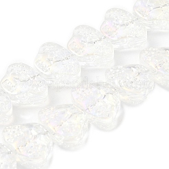 Прозрачные стеклянные бусины гальваническим пряди&nbsp;EGLA-F158-AB02-A