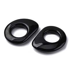 Кольца из натурального черного обсидиана&nbsp;G-U024-01