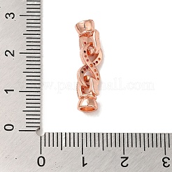 Стойка покрытие латунь проложить прозрачный кубический цирконий застегнуть застежки&nbsp;KK-M285-31A-01RG