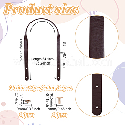 6 сумка 6 цвета ручки из искусственной кожи&nbsp;PURS-NB0001-03