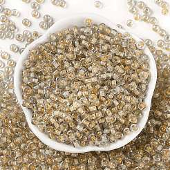 Прозрачные внутри цветные стеклянные бусины&nbsp;X1-SEED-A032-04V