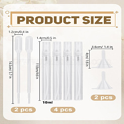 4 шт. прозрачные стеклянные флаконы-распылители&nbsp;MRMJ-LP0001-26