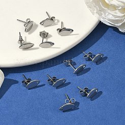 Фурнитура для сережек-гвоздиков из нержавеющей стали марки 304&nbsp;X-STAS-R063-36