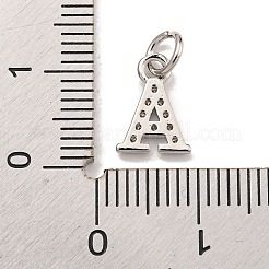 Буквица из латуни с подвесками из кубического циркония&nbsp;KK-Q814-26A-P