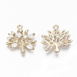 Латунные микро проложить кубического циркония подвески&nbsp;X-KK-S359-020A-RS