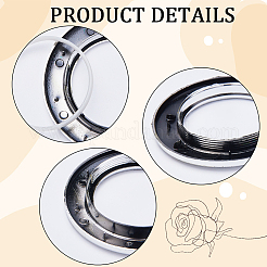 Пластиковые кольца для штор&nbsp;LS-AJEW-WH0368-39B