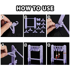 2 комплект акриловых подставок для сережек в форме бабочек&nbsp;EDIS-HY0001-13B