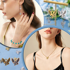 120 шт. 4 цвета подвески из сплава в тибетском стиле&nbsp;TIBEP-AR0001-09